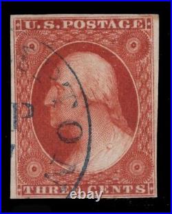 Momen Us Stamps #10a Orange Brown Imperf Used Lot #84807