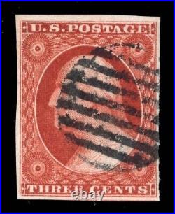 Momen Us Stamps #10a Orange Brown Used Psag Graded Cert Vf/xf-85 Lot #94079