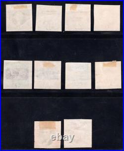 Momen Us Stamps #112p3-122p3 Plate Proof On India Lot #92944