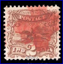Momen Us Stamps #113 Red Cork Cancel Used Vf+ Lot #79055