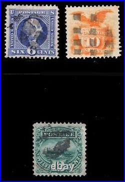 Momen Us Stamps #115-117 Used Lot #82402