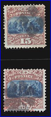 Momen Us Stamps #118-119 Used Lot #79878