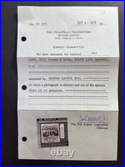 Momen Us Stamps #118 Mint Og H Pf Cert Lot #84609-7