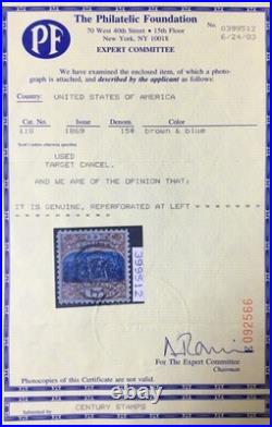 Momen Us Stamps #118 Used Xf App. Pf Cert Lot #96807 Momen Us Stamps #118 Used Xf App. Pf Cert Lot #96807