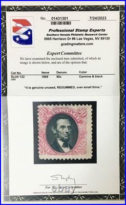 Momen Us Stamps #122 Unused Pse Cert Lot #96042