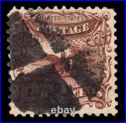 Momen Us Stamps #124 Used Aps Cert Lot #95799