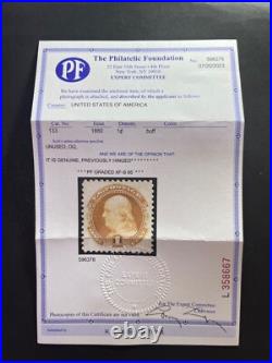 Momen Us Stamps #133 Mint Og Lh Pf Graded Cert Xf-sup 95 Lot #84609-43