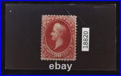 Momen Us Stamps #144 Grilled Mint Og H Pse Cert Lot #70102-5