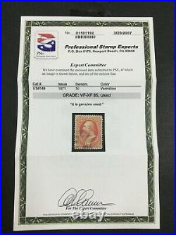 Momen Us Stamps #149 Used Pse Graded Cert Vf/xf-85 Lot #74506