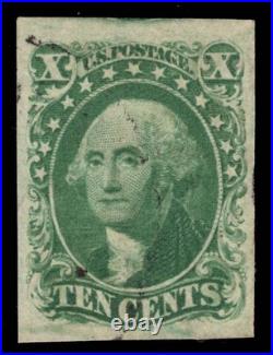 Momen Us Stamps #14 Imperf Used Vf/xf Pf Cert Lot #96040
