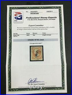 Momen Us Stamps #152 Used Pse Cert Graded Vf-80 Lot #74501