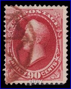 Momen Us Stamps #155 Red Nyfm Used Lot #87416