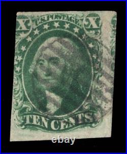 Momen Us Stamps #16 Imperf Pos 64l1 Cut Top & Bottom Used Lot #95155 Momen Us Stamps #16 Imperf Pos 64l1 Cut Top & Bottom Used Lot #95155