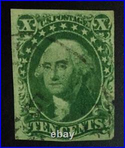 Momen Us Stamps #16 Imperf Used Lot #72726