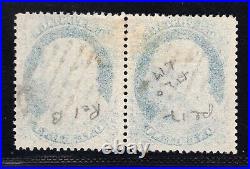 Momen Us Stamps #20 Plate 12 Pair Used Lot #81282
