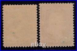 Momen Us Stamps #212-213 Mint Og Nh Vf Pf Cert Lot #92407