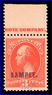 Momen Us Stamps #214sk Sample Imprint Mint Og Nh Vf Lot #91630