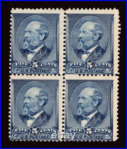 Momen Us Stamps #216 Intact Block Of 4 Mint Og H Lot #91309