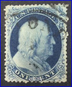 Momen Us Stamps #21 68r4 Plate 4 Used Lot #76527