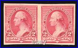Momen Us Stamps #220p5 Imperf Pair Mint Og H Lot #79720