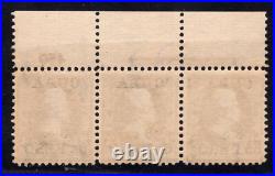 Momen Us Stamps #224 Plate Imprint Strip Of 3 Mint Og Nh Lot #93466