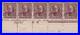 Momen Us Stamps #225 Plate Imprint Strip Of 5 Mint Og H Lot #93034