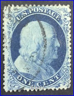 Momen Us Stamps #22 59r4 Plate 4 Used Lot #76474