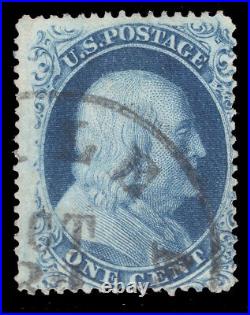 Momen Us Stamps #22 79r4 D-relief Used Pf Cert Lot #78227