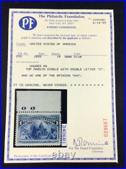 Momen Us Stamps #230 Mint Og Nh Pse Graded Cert Vf/xf-85j Lot #85364
