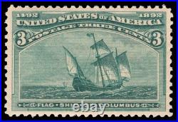 Momen Us Stamps #232 Mint Og Nh Pse Graded Cert Vf/xf-85 Lot #96269