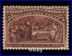 Momen Us Stamps #234 Mint Og Nh Vf Pf Cert Lot #92422