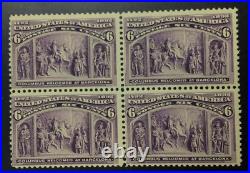 Momen Us Stamps #235 Block Mint Og Nh Lot #73984