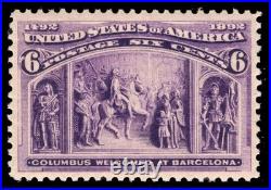 Momen Us Stamps #235 Mint Og Nh Vf/xf+ Pf Cert Lot #96031