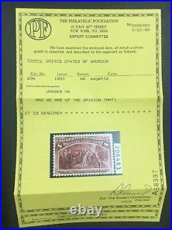 Momen Us Stamps #236 Mint Og Nh Pf Cert Vf/xf Lot #71260
