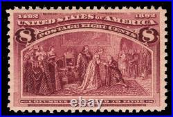 Momen Us Stamps #236 Mint Og Nh Vf/xf+ Pf Cert Lot #96030