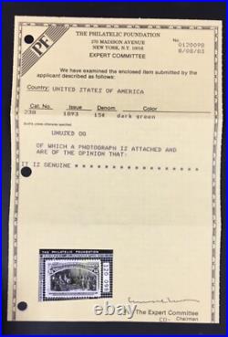 Momen Us Stamps #238 Mint Og Nh Vf Pf Cert Lot #92420