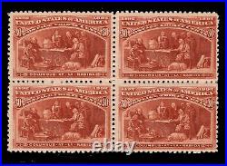 Momen Us Stamps #239 Intact Block Of 4 Mint Og H Lot #87118