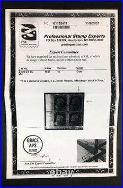 Momen Us Stamps #24 Mint Og Nh Vf Pf & Pse Certs Lot #89089