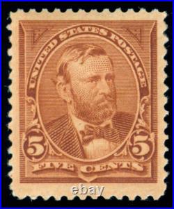 Momen Us Stamps #255 Mint Og H Xf Jumbo