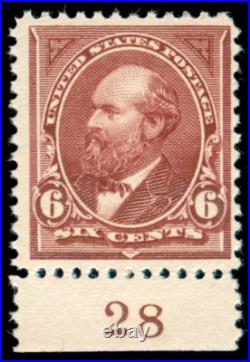 Momen Us Stamps #256 Plate Single Mint Og Nh