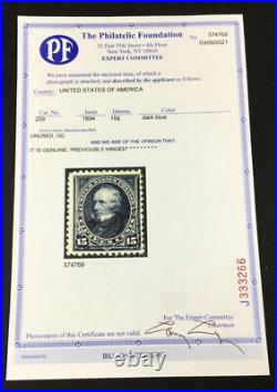 Momen Us Stamps #259 Mint Og H Pf Cert Lot #84025