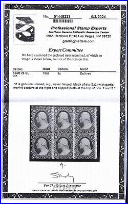 Momen Us Stamps #26 Mint Og Nh Vf/xf Pse Cert Lot #92235