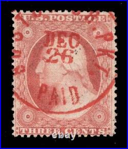 Momen Us Stamps #26 Red Dec 26 Cds Used Vf/xf Ex Wade Saadi Lot #93923