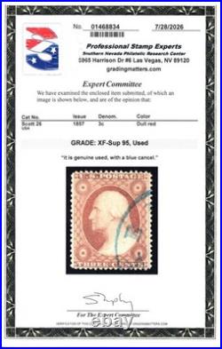 Momen Us Stamps #26 Used Pse Graded Cert Xf-sup 95 Lot #98447