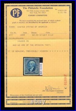 Momen Us Stamps #277 Mint Og Vlh Pf Cert Lot #86232