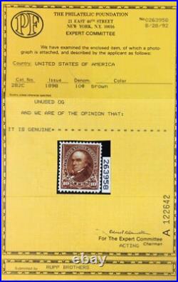Momen Us Stamps #282c Mint Og Nh Vf/xf Pf Cert Lot #94738