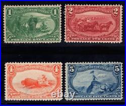 Momen Us Stamps #285-288 Mint Og Nh Fresh Lot #86601