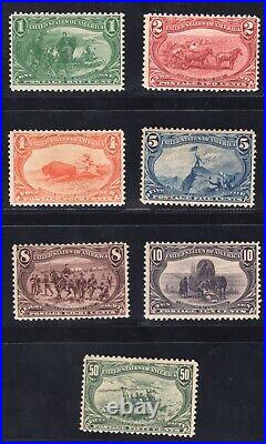 Momen Us Stamps #285-291 Mint Og H Lot #78322