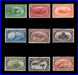Momen Us Stamps #285-293 Complete Set Trans-miss Mint Og H Lot #91666