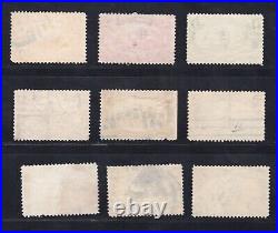 Momen Us Stamps #285-293 Complete Trans-miss Set Used Lot #78793
